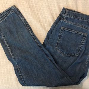 Gap high waisted mom jeans.